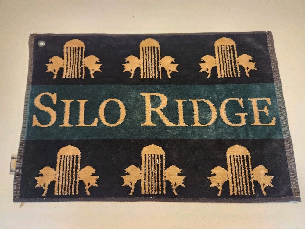 Vintage Pinecrest Mills Silo Ridge Golf Towel Made In The USA